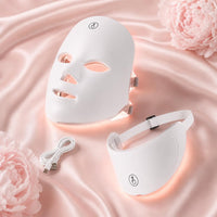 Pack mascarilla LED facial y pieza de cuello